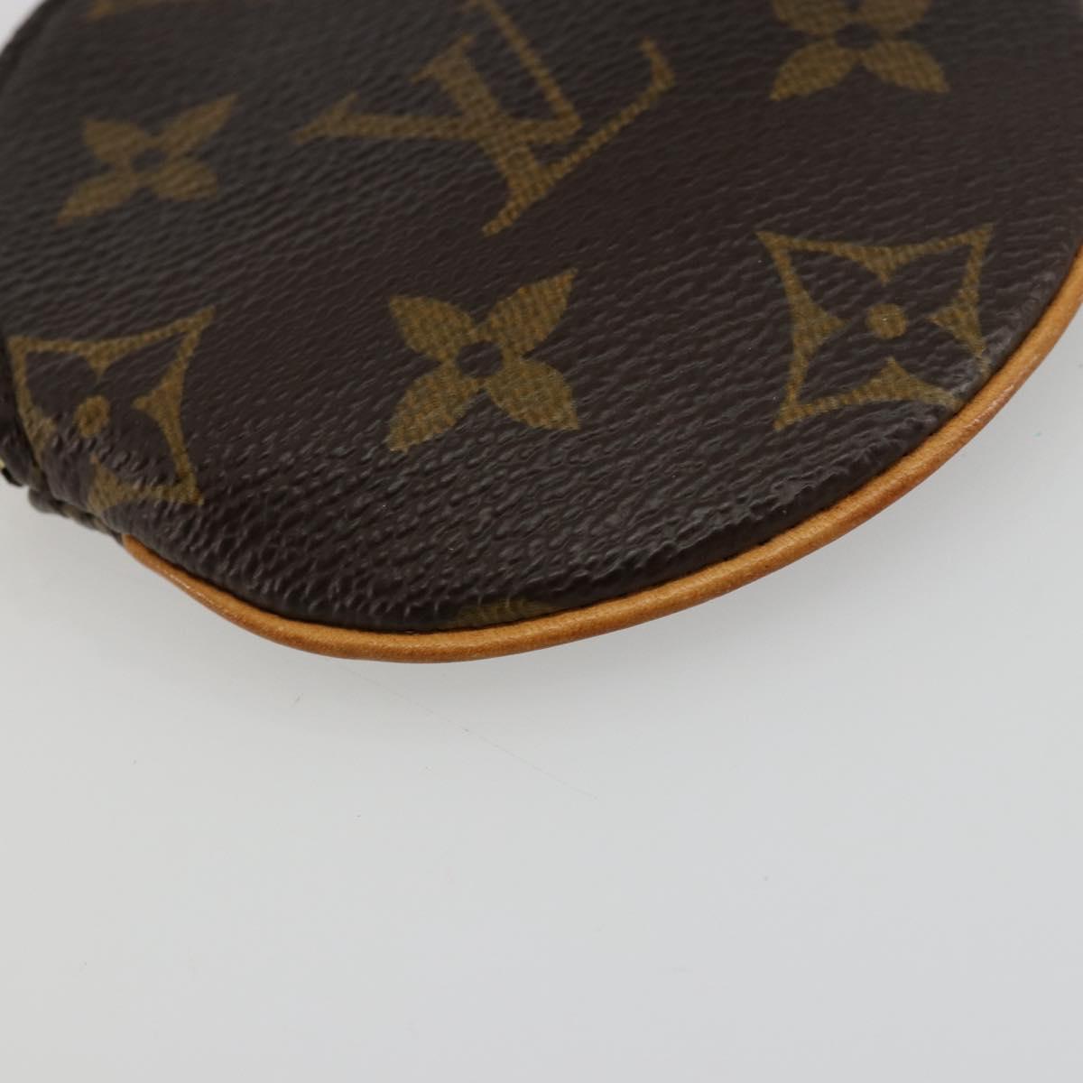 LOUIS VUITTON Monogram Porte Monnaie Round Coin Purse M61926 LV Auth ki6638V