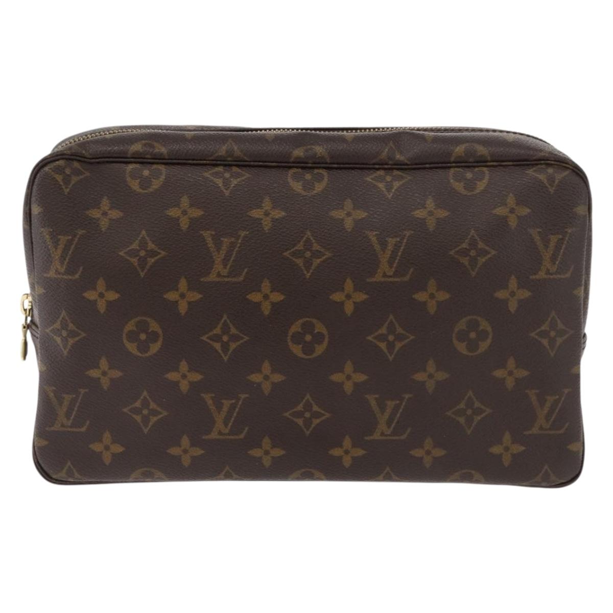 LOUIS VUITTON Monogram Trousse Toilette 28 Clutch Bag M47522 LV Auth ki6655V