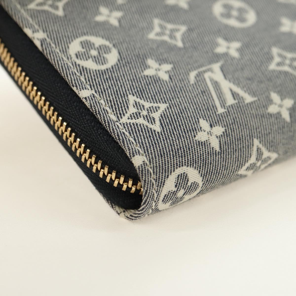 LOUIS VUITTON Monogram Idylle Zippy Coin Purse Navy M63004 LV Auth ki6662M