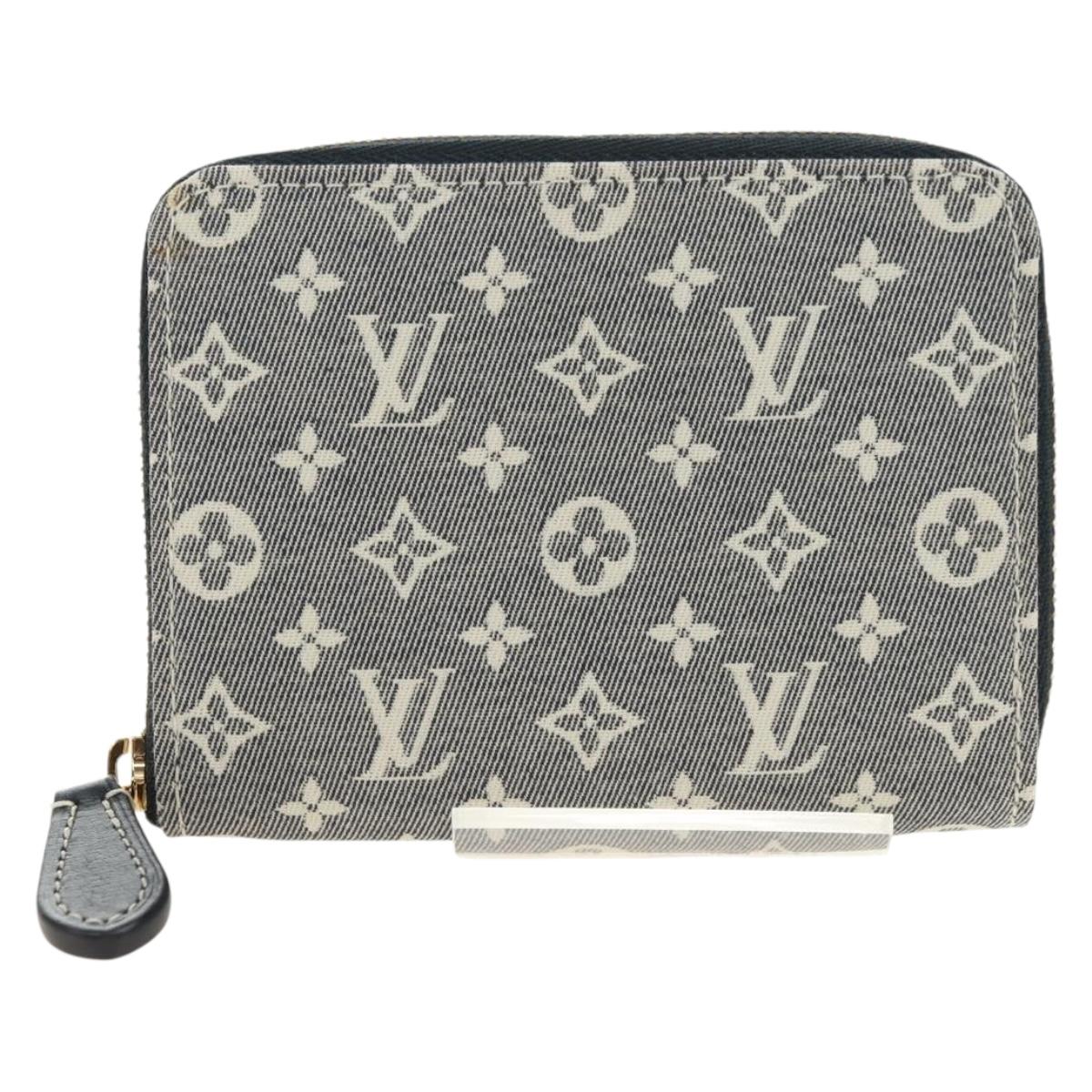 LOUIS VUITTON Monogram Idylle Zippy Coin Purse Navy M63004 LV Auth ki6662M