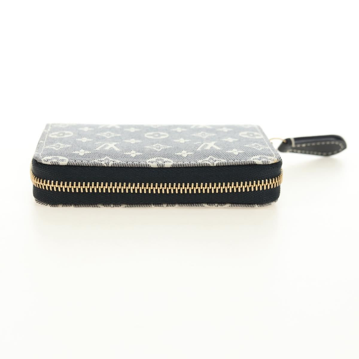 LOUIS VUITTON Monogram Idylle Zippy Coin Purse Navy M63004 LV Auth ki6662M
