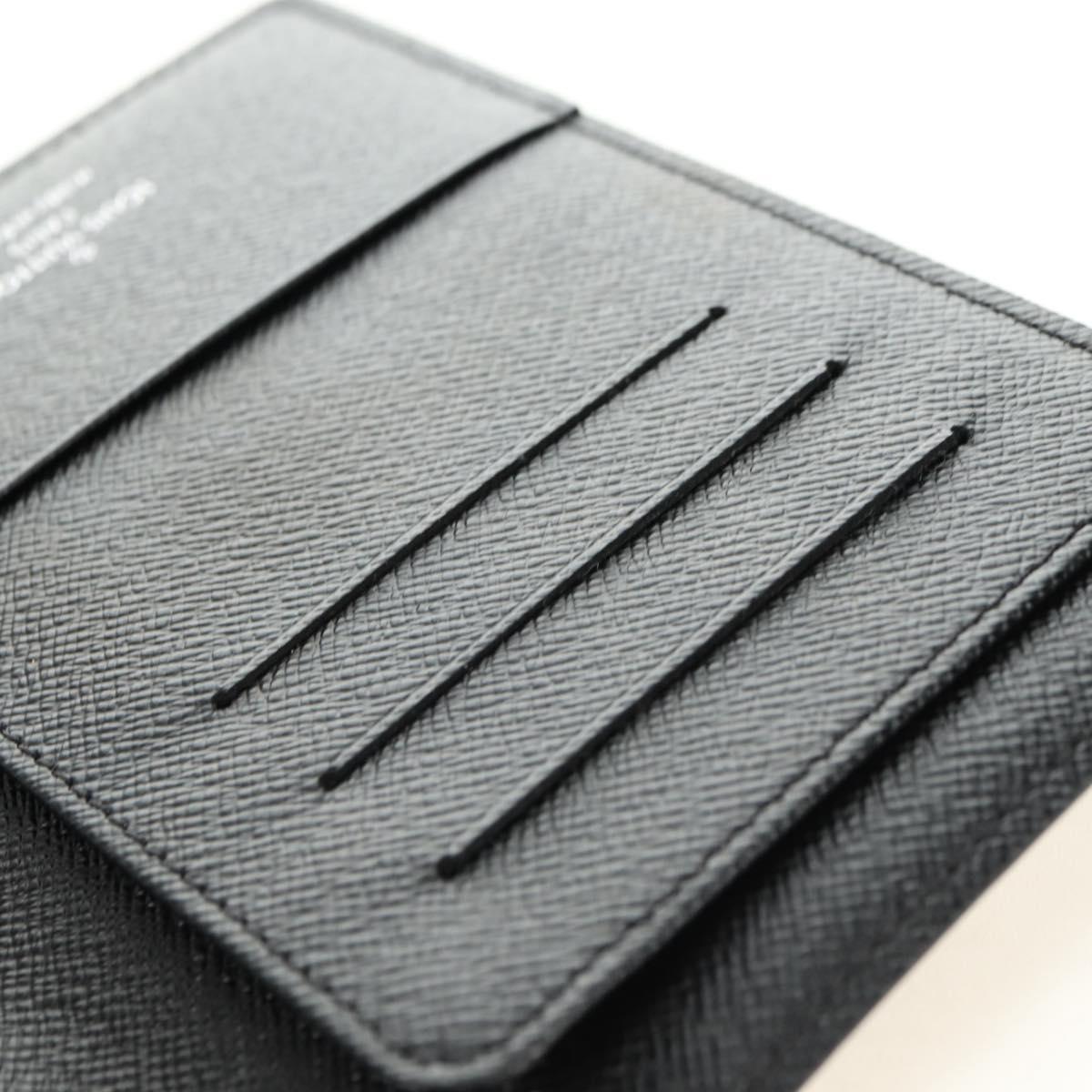 LOUIS VUITTON Damier Graphite Couverture Passport Case N64411 LV Auth ki6663M