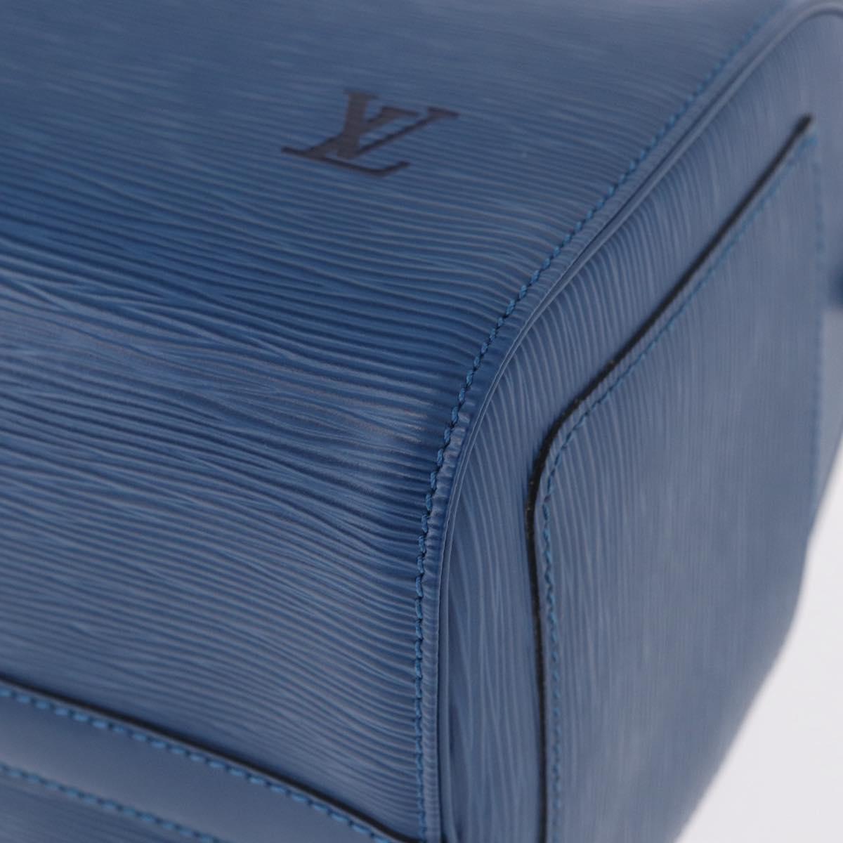LOUIS VUITTON Epi Speedy 30 Hand Bag Toledo Blue M43005 LV Auth ki6670V