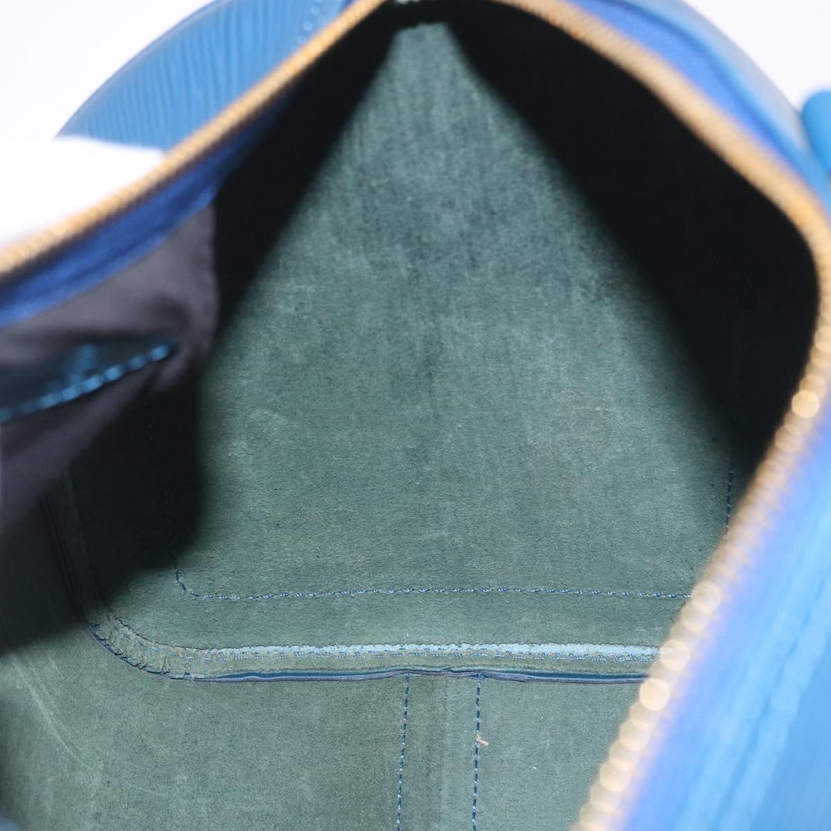 LOUIS VUITTON Epi Speedy 30 Hand Bag Toledo Blue M43005 LV Auth ki6670V