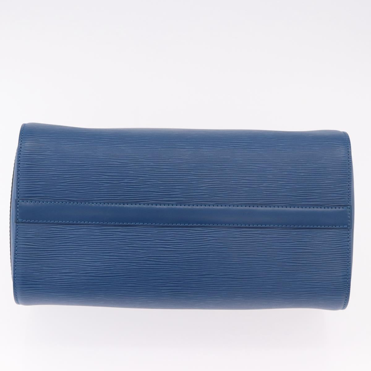 LOUIS VUITTON Epi Speedy 30 Hand Bag Toledo Blue M43005 LV Auth ki6670V