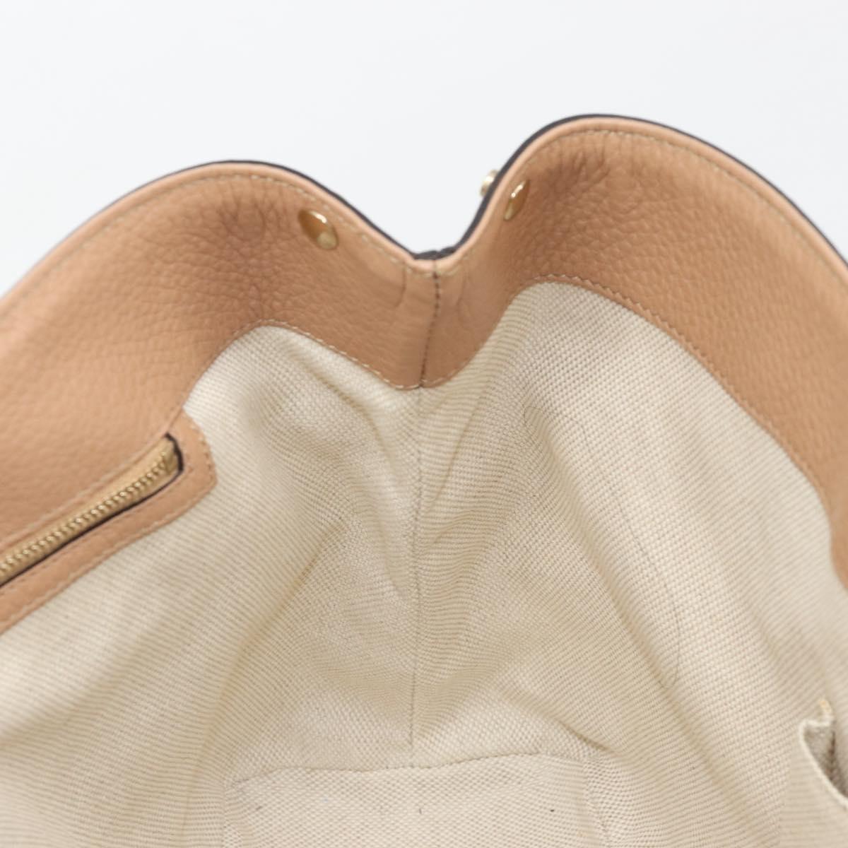 GUCCI Flora Tote Bag Canvas Beige Gold 358470 Auth ki6680V