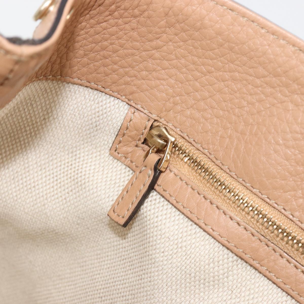 GUCCI Flora Tote Bag Canvas Beige Gold 358470 Auth ki6680V