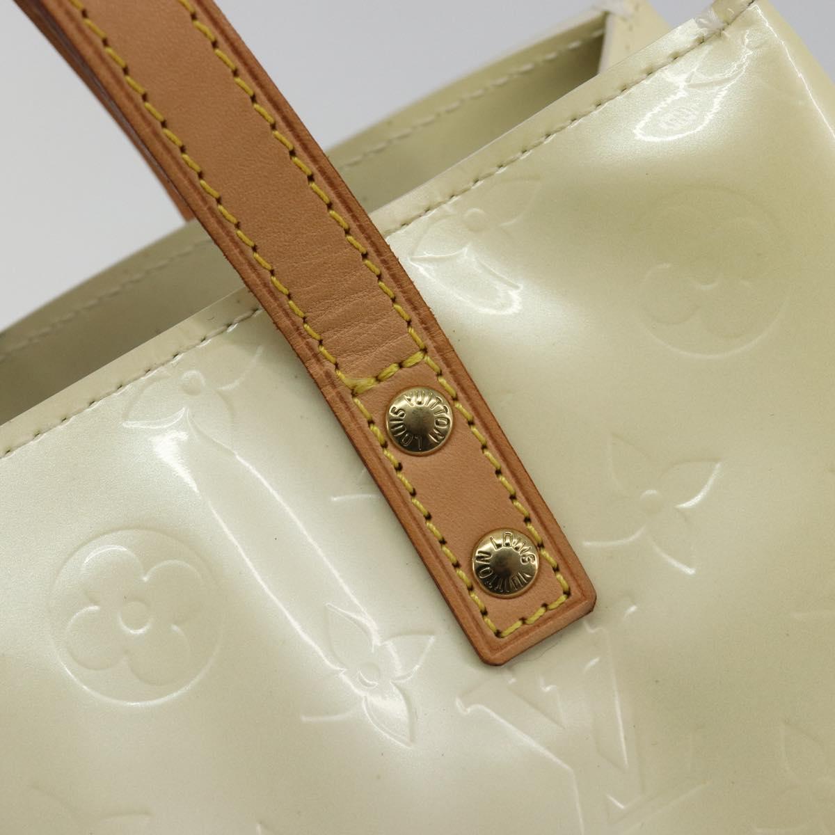 LOUIS VUITTON Monogram Vernis Reade PM Hand Bag Perle M91336 LV Auth ki6689V