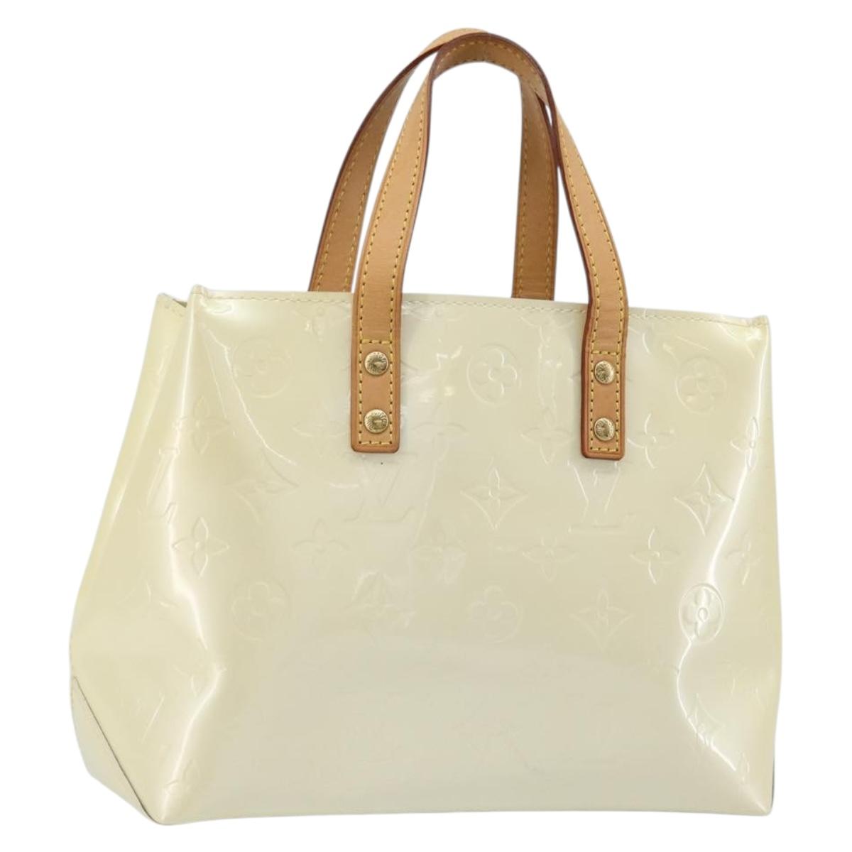 LOUIS VUITTON Monogram Vernis Reade PM Hand Bag Perle M91336 LV Auth ki6689V