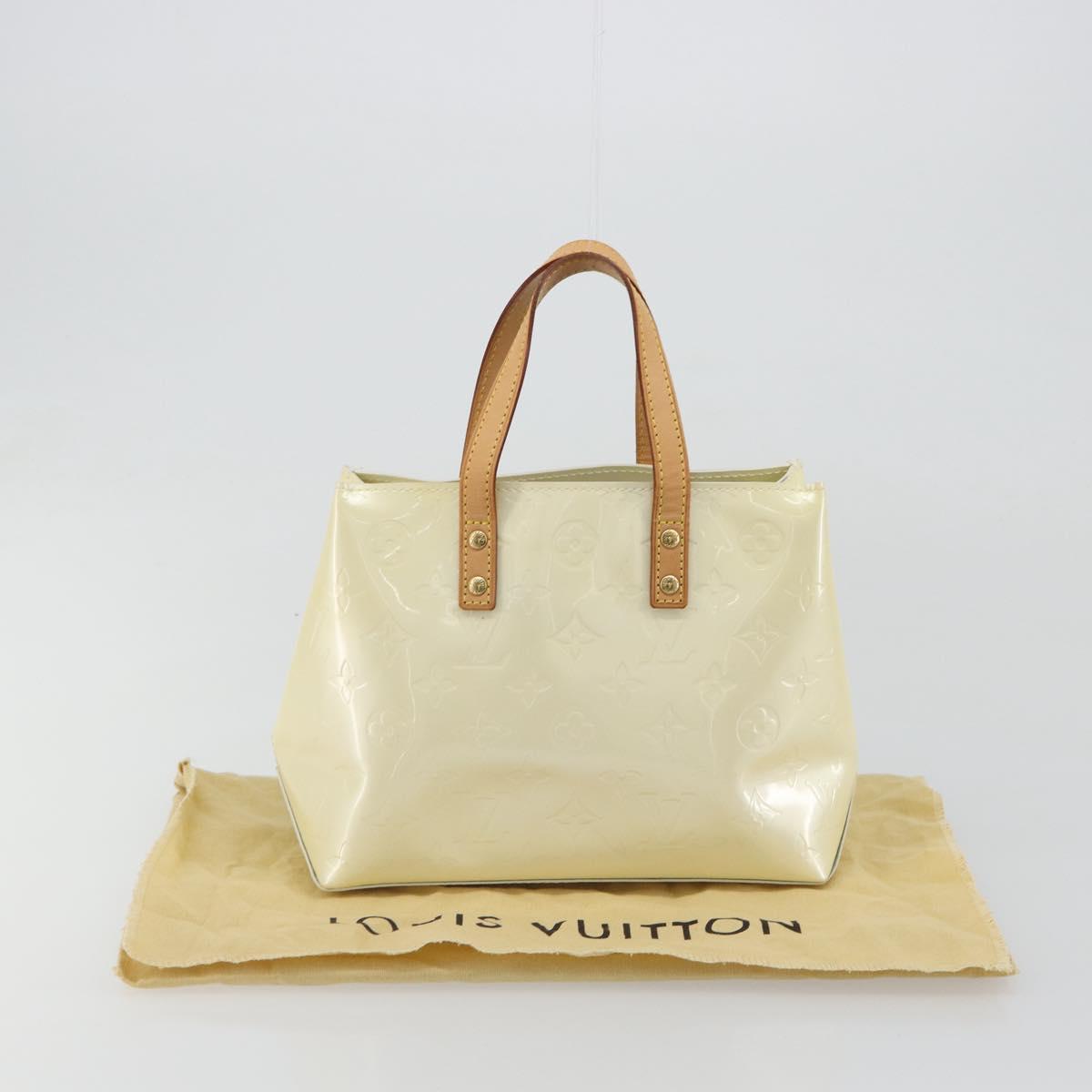 LOUIS VUITTON Monogram Vernis Reade PM Hand Bag Perle M91336 LV Auth ki6689V