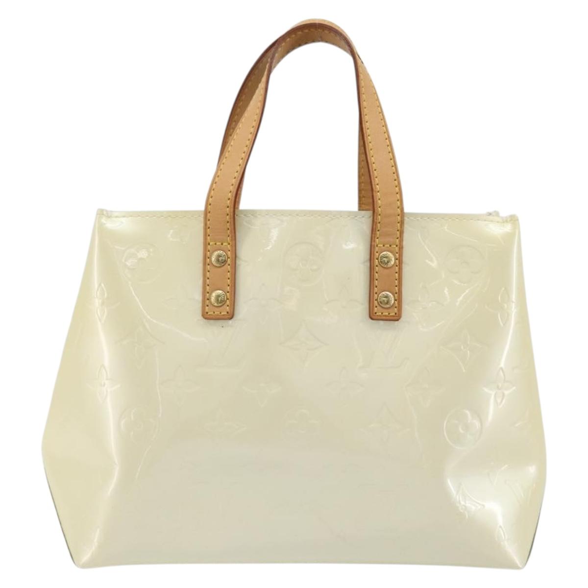 LOUIS VUITTON Monogram Vernis Reade PM Hand Bag Perle M91336 LV Auth ki6689V