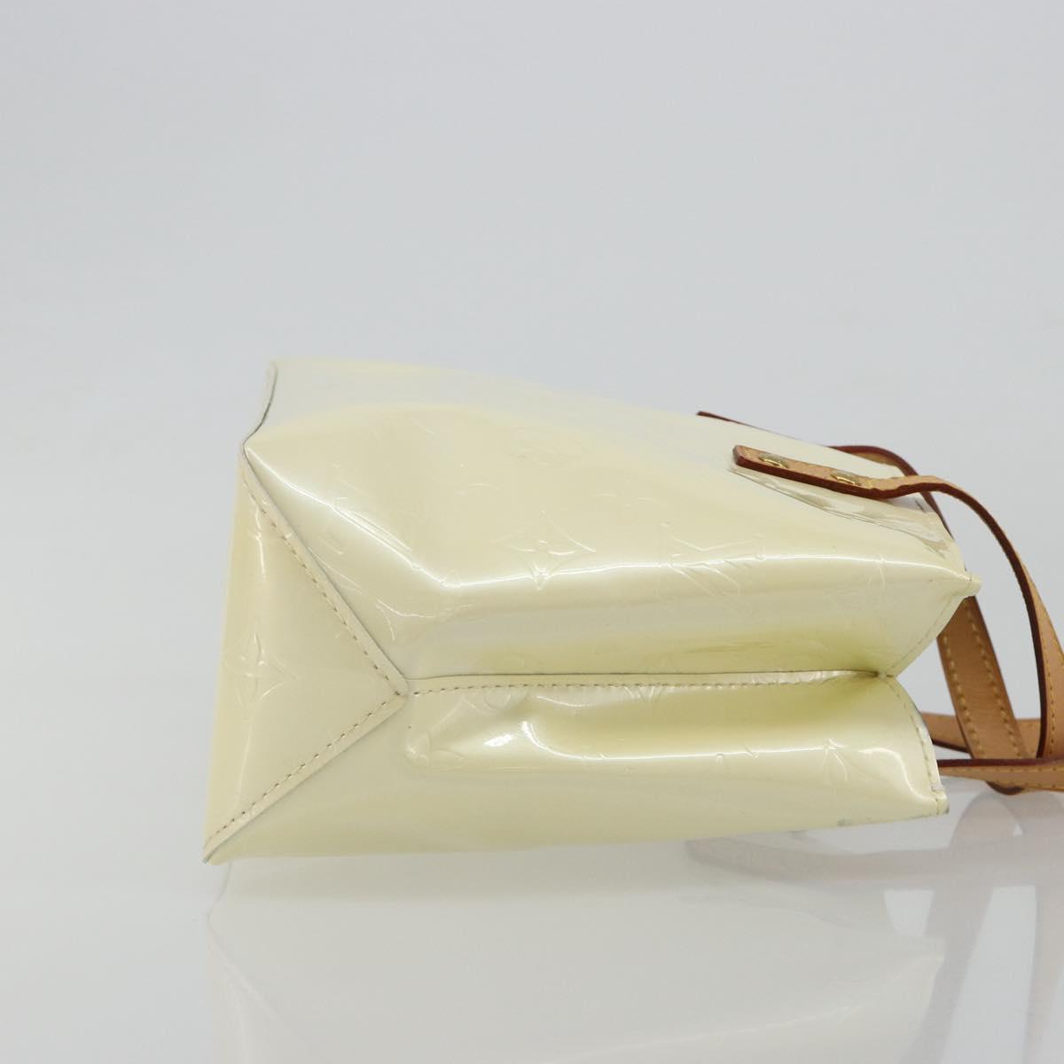 LOUIS VUITTON Monogram Vernis Reade PM Hand Bag Perle M91336 LV Auth ki6689V