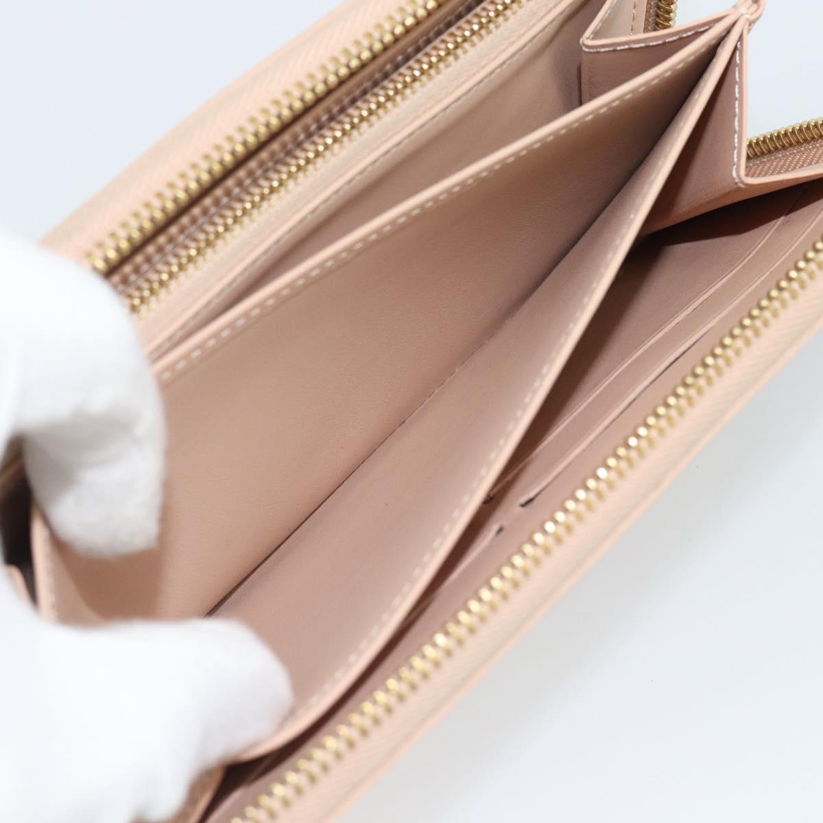 LOUIS VUITTON Vernis Zippy Wallet Wallet Rose Valerine M90419 LV Auth ki6691V