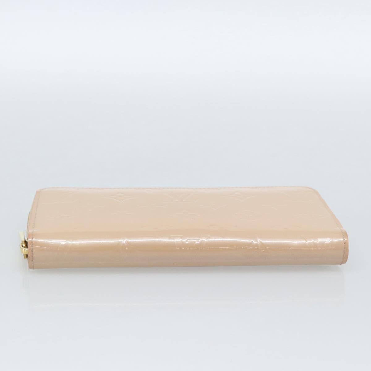 LOUIS VUITTON Vernis Zippy Wallet Wallet Rose Valerine M90419 LV Auth ki6691V