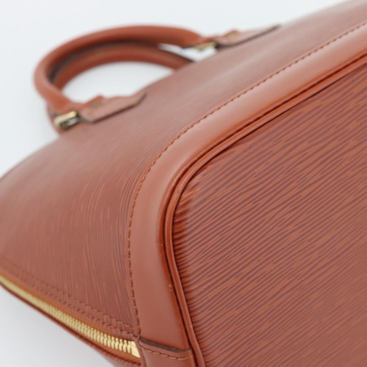 LOUIS VUITTON Epi Alma Hand Bag Brown M52143 LV Auth ki6692SAV