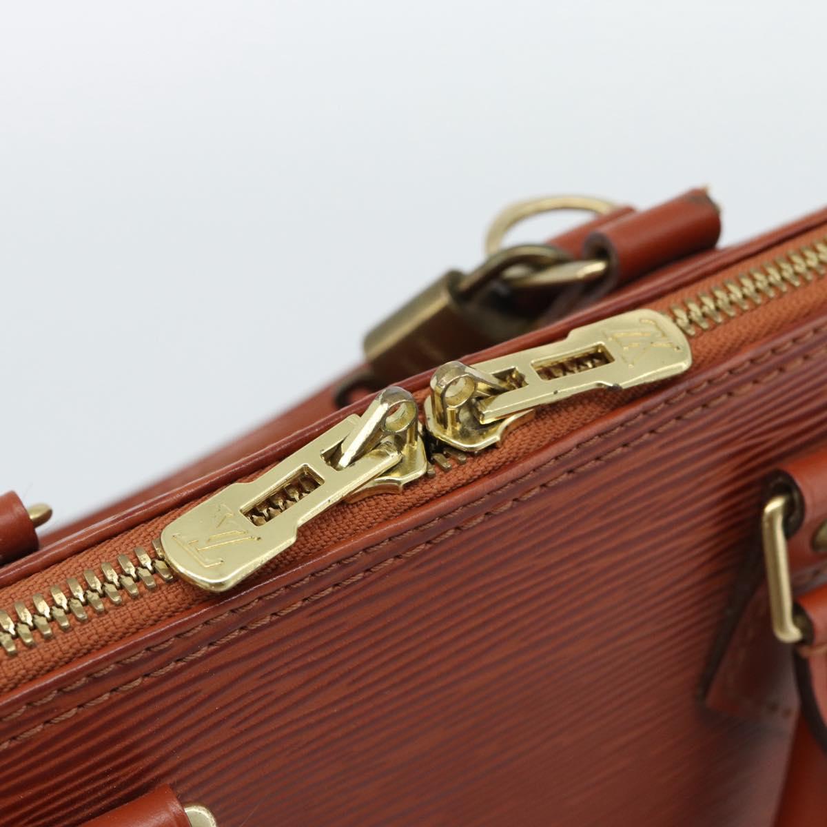 LOUIS VUITTON Epi Alma Hand Bag Brown M52143 LV Auth ki6692SAV