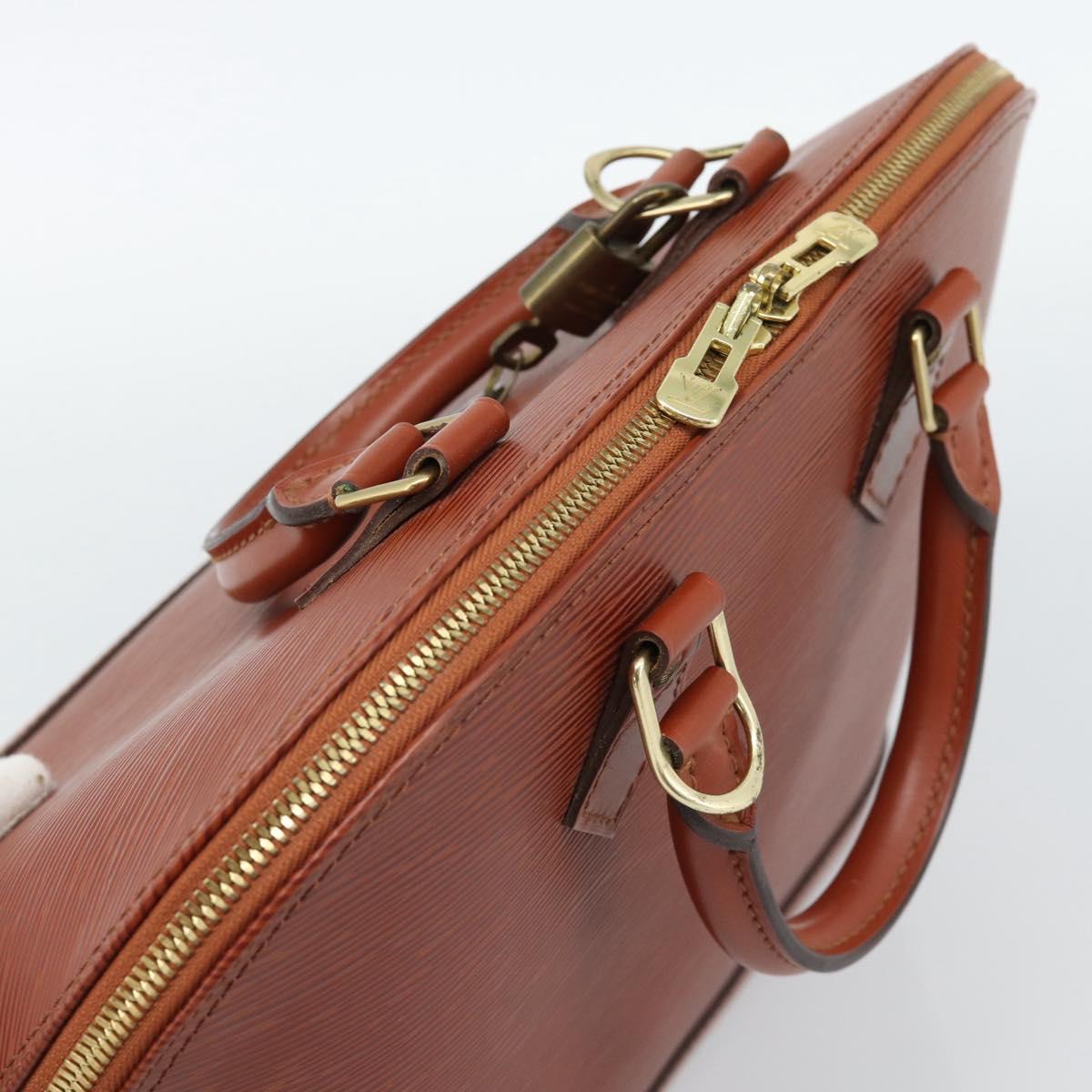 LOUIS VUITTON Epi Alma Hand Bag Brown M52143 LV Auth ki6692SAV