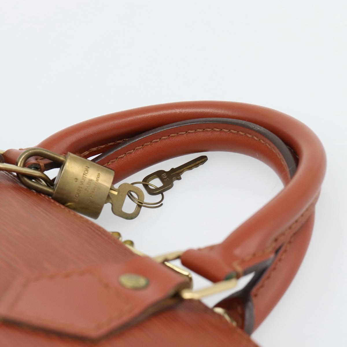 LOUIS VUITTON Epi Alma Hand Bag Brown M52143 LV Auth ki6692SAV