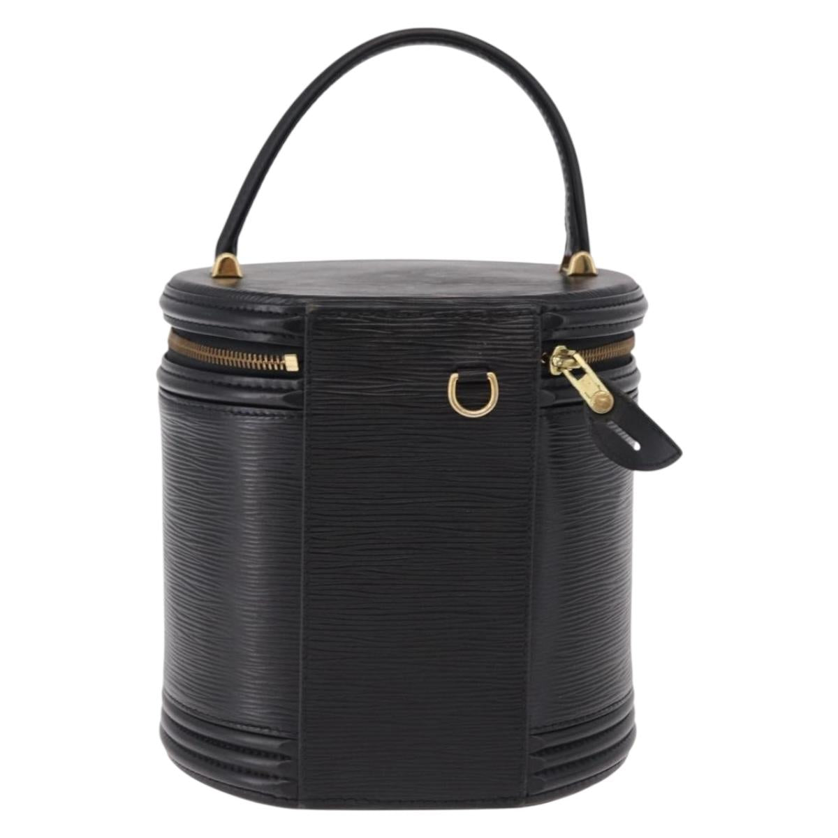 LOUIS VUITTON Epi Cannes Hand Bag Black M48032 LV Auth ki6693