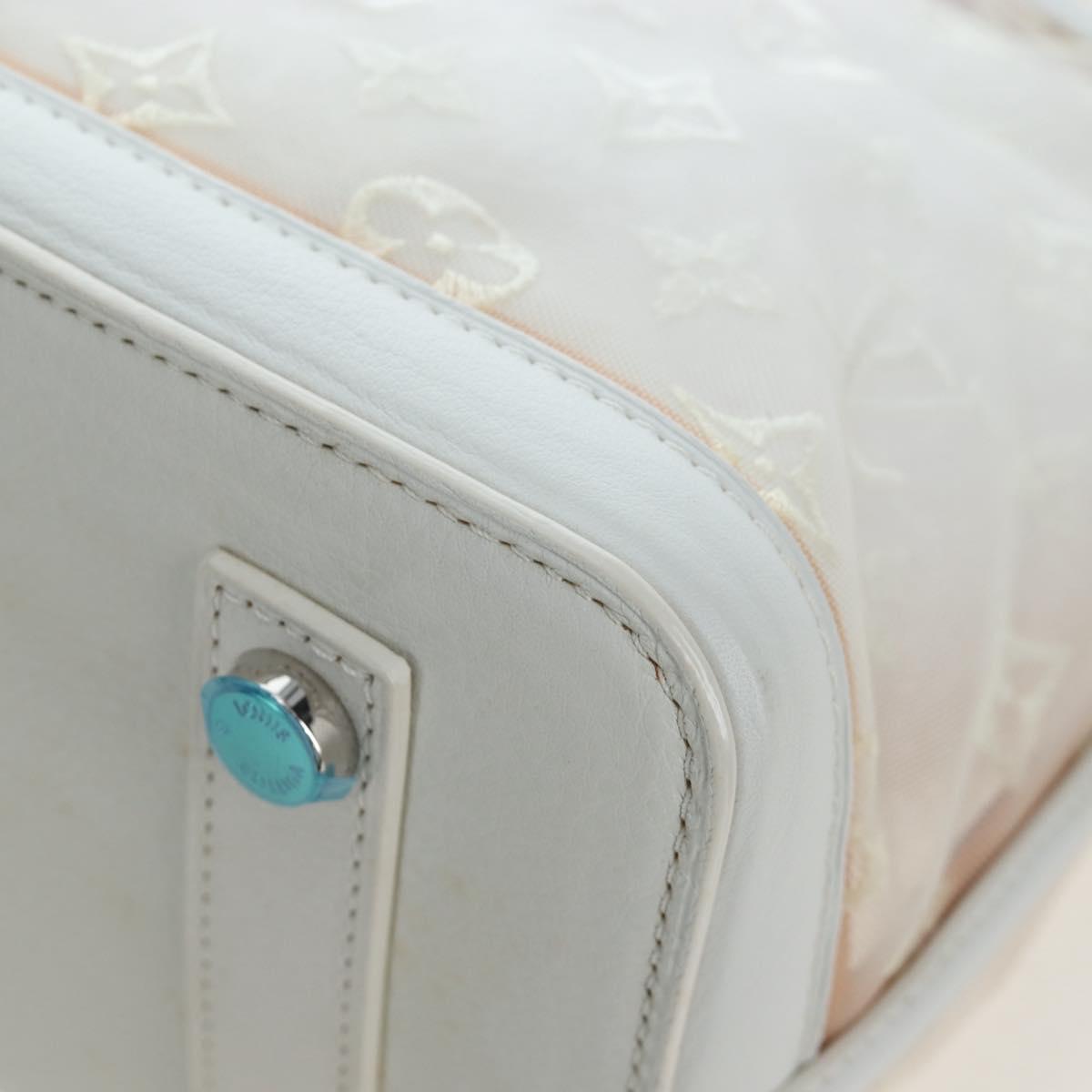 LOUIS VUITTON Monogram Transparency Lockit Eastwest White M40701 Auth ki6695M