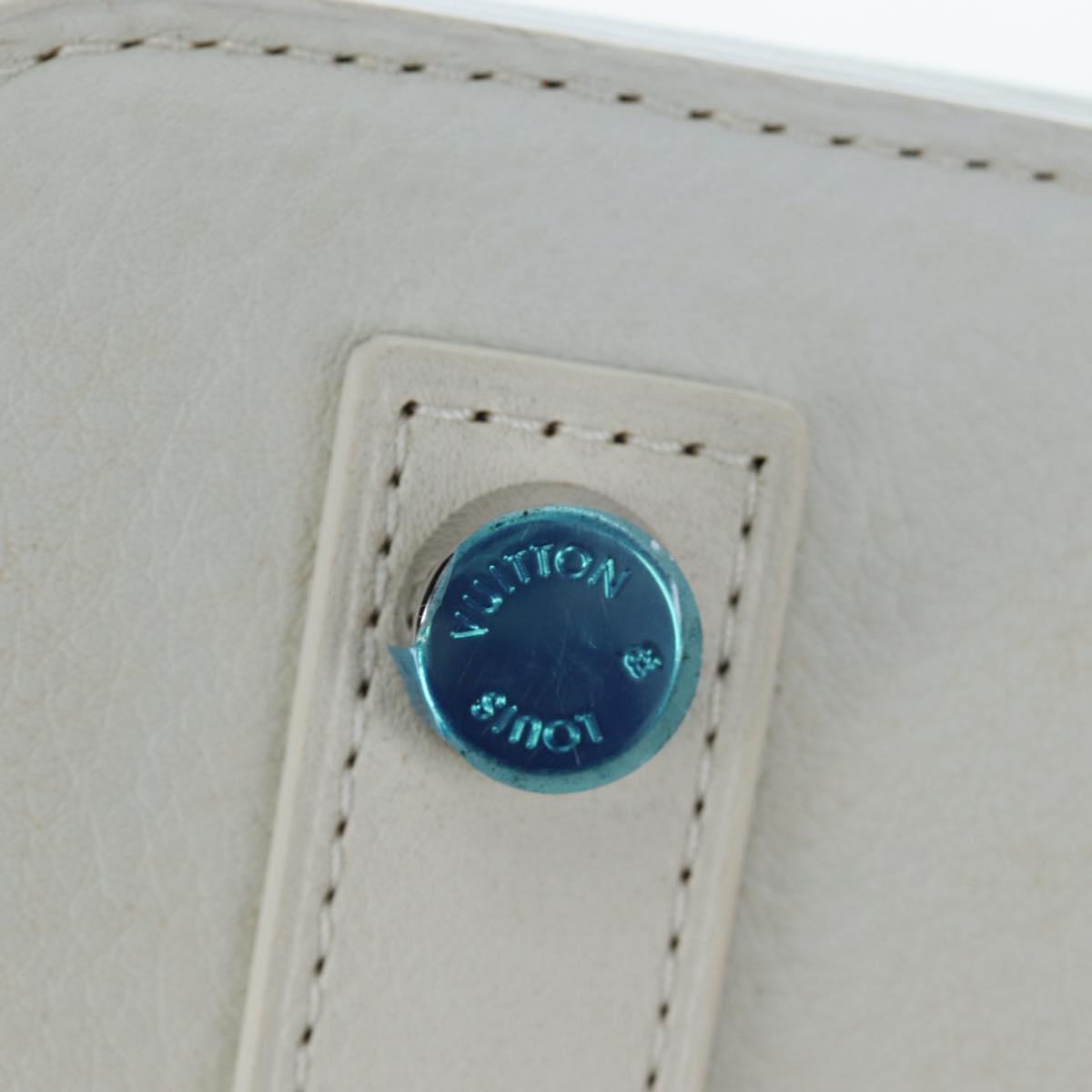 LOUIS VUITTON Monogram Transparency Lockit Eastwest White M40701 Auth ki6695M