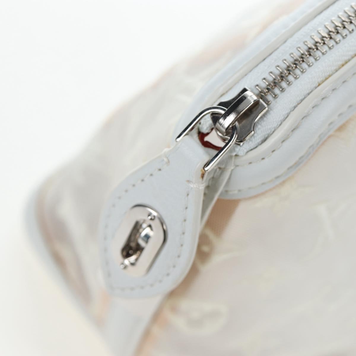 LOUIS VUITTON Monogram Transparency Lockit Eastwest White M40701 Auth ki6695M
