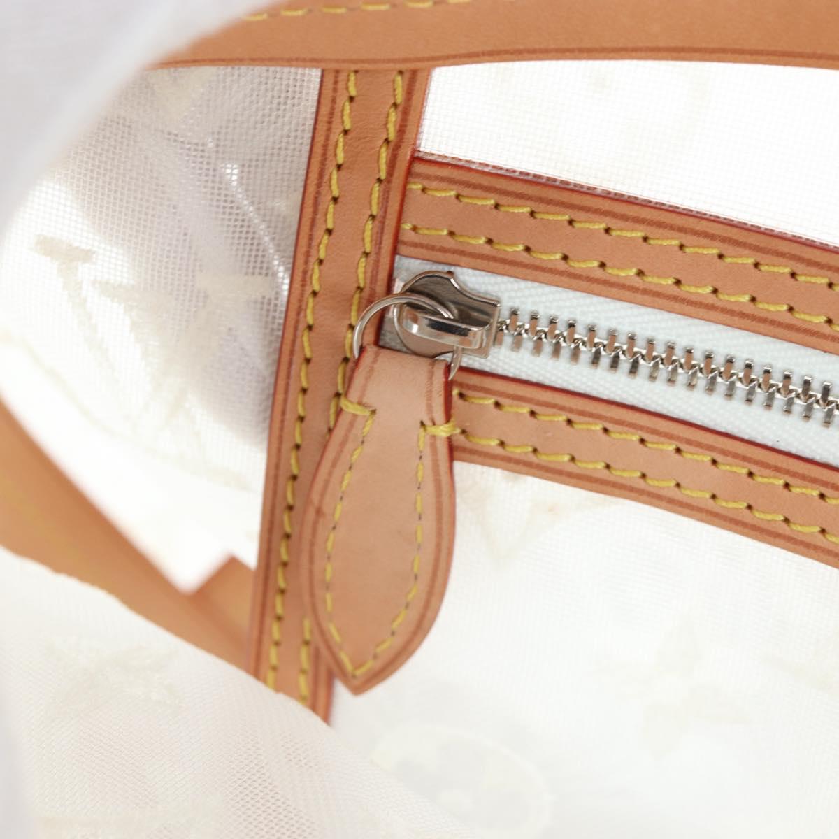 LOUIS VUITTON Monogram Transparency Lockit Eastwest White M40701 Auth ki6695M