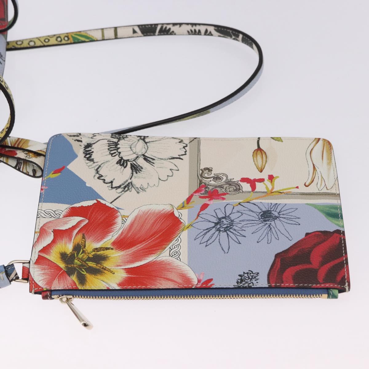 Salvatore Ferragamo Tote Bag Leather Light Blue Multicolor Auth ki6697A