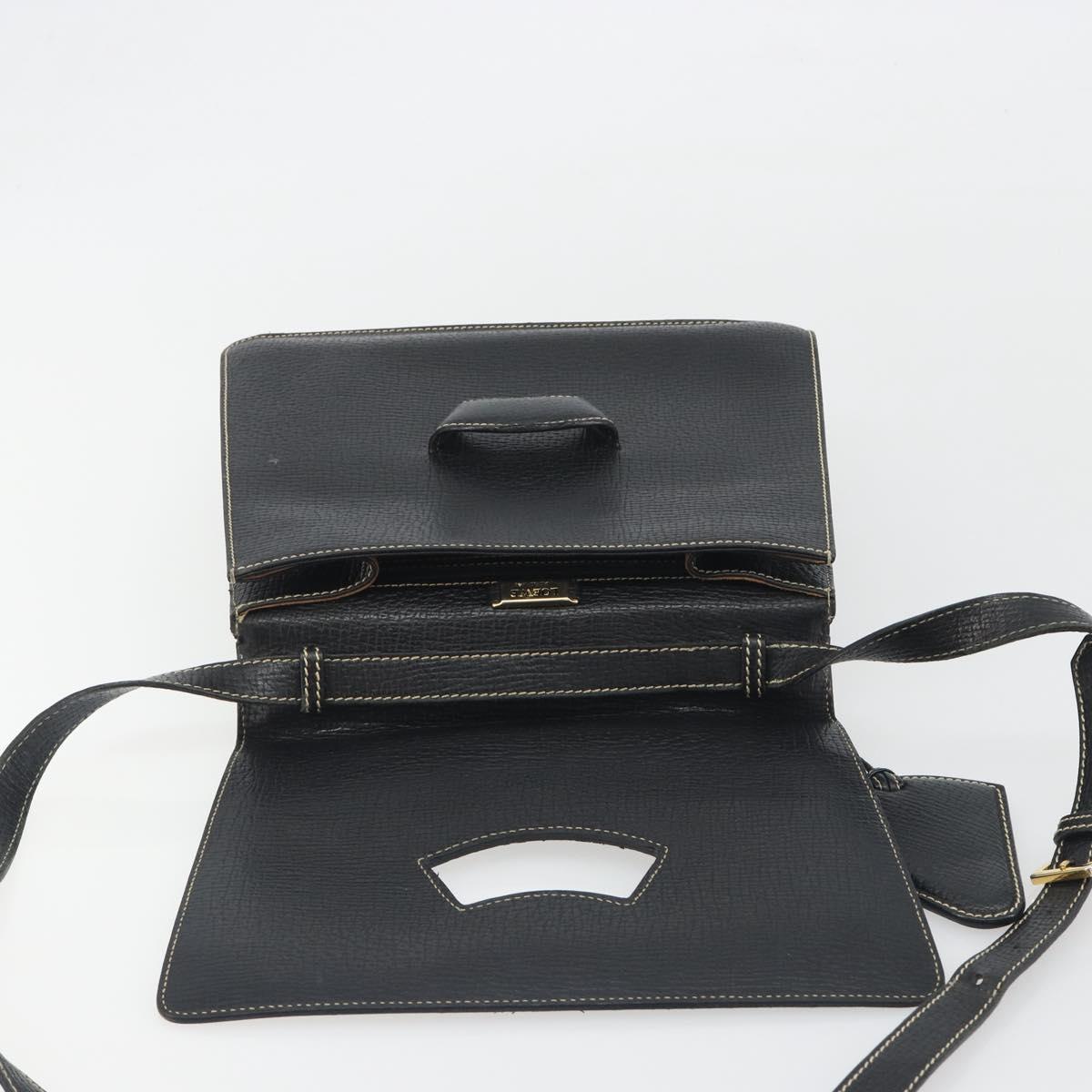 LOEWE Velazquez Hand Bag Leather 2way Black Auth ki6705A