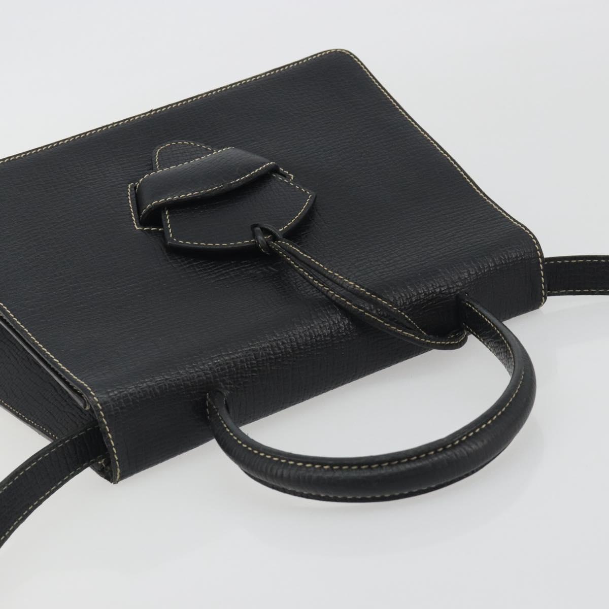 LOEWE Velazquez Hand Bag Leather 2way Black Auth ki6705A