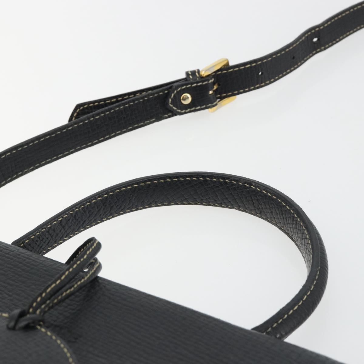 LOEWE Velazquez Hand Bag Leather 2way Black Auth ki6705A