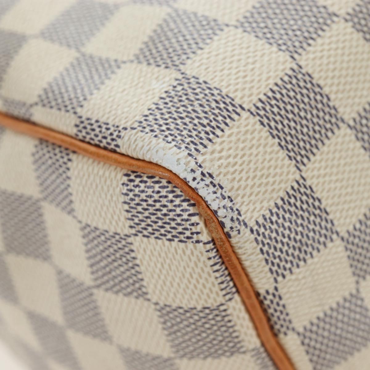 LOUIS VUITTON Damier Azur Speedy 25 Hand Bag N41534 LV Auth ki6709V