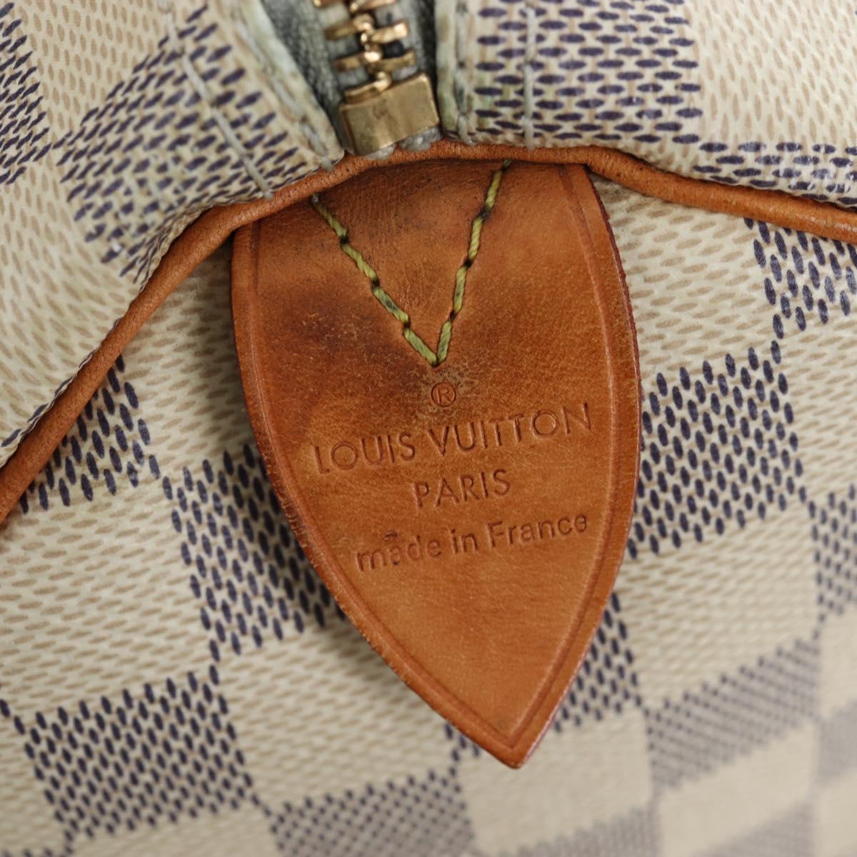 LOUIS VUITTON Damier Azur Speedy 25 Hand Bag N41534 LV Auth ki6709V