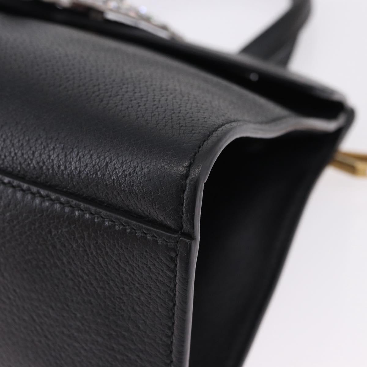 GUCCI Bijou Butterfly Hand Bag Leather 2way 505342 Auth ki6730V