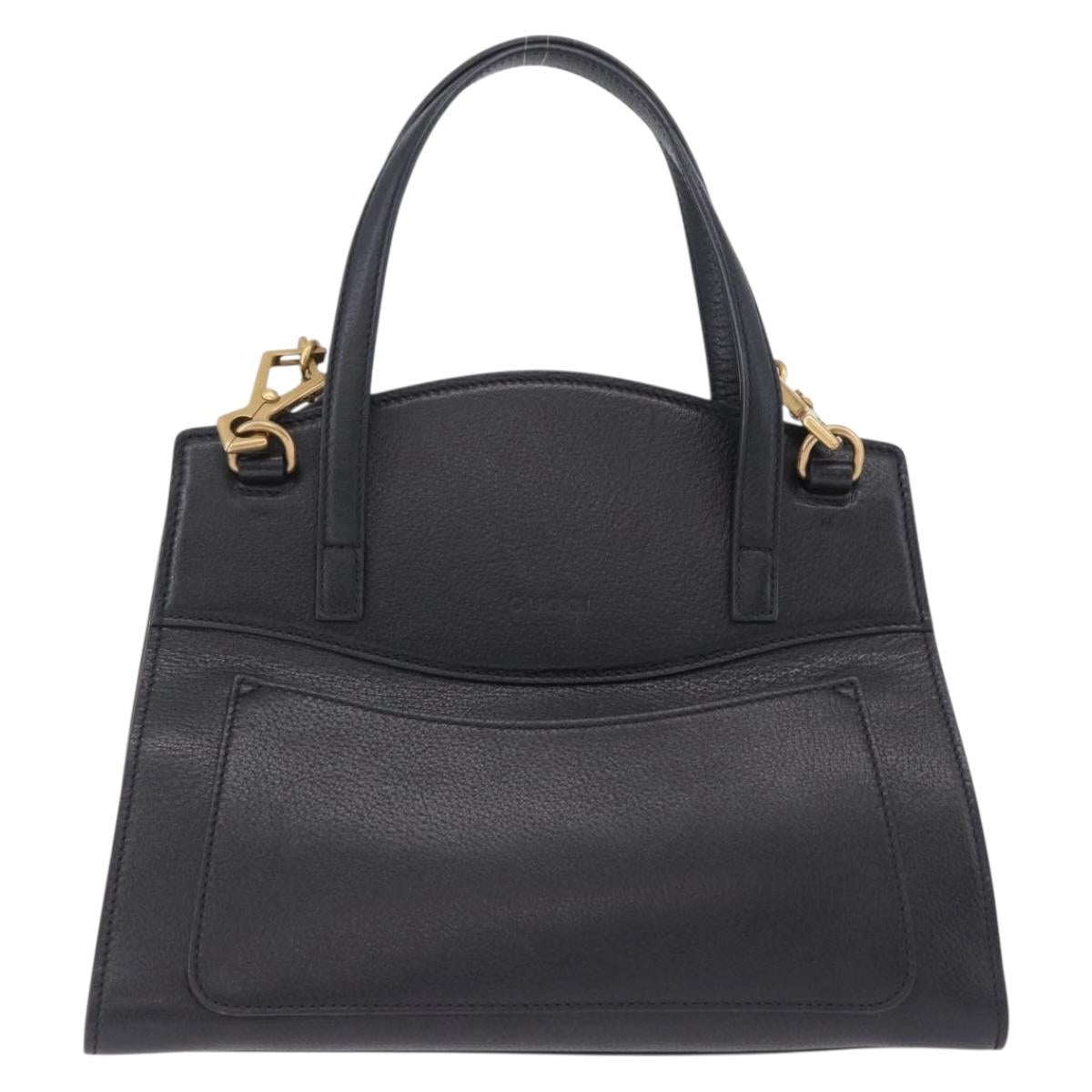 GUCCI Bijou Butterfly Hand Bag Leather 2way 505342 Auth ki6730V