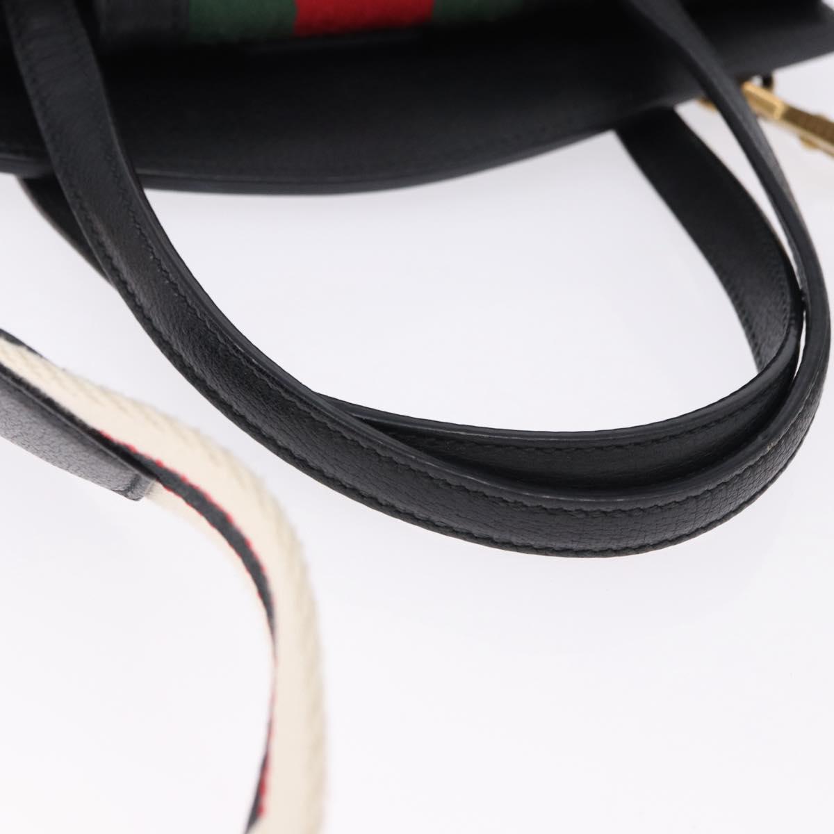 GUCCI Bijou Butterfly Hand Bag Leather 2way 505342 Auth ki6730V