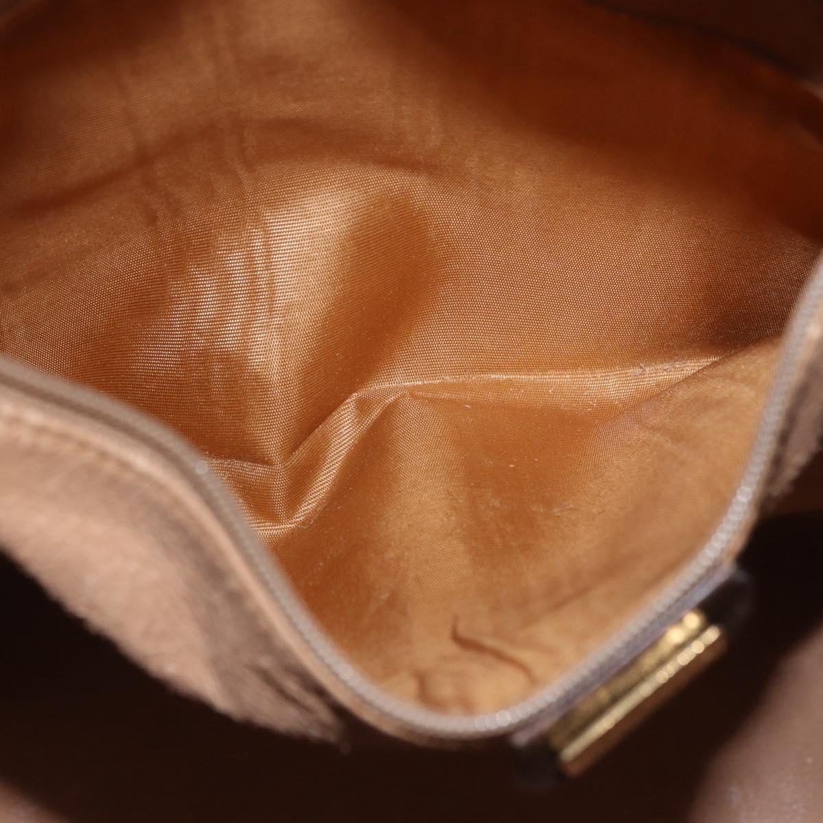 GUCCI GG Supreme Shoulder Bag PVC Leather Beige Gold 001.58.0035 Auth ki6736