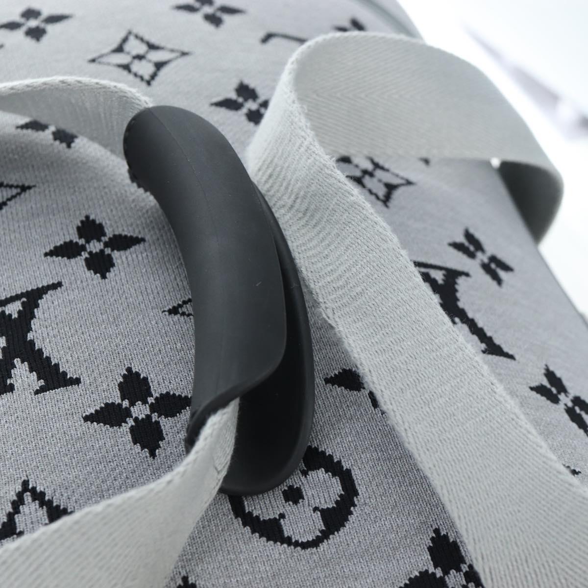 LOUIS VUITTON Monogram Jacquard Knit Horizon Soft 2R55 Gray M20129 Auth ki6739M