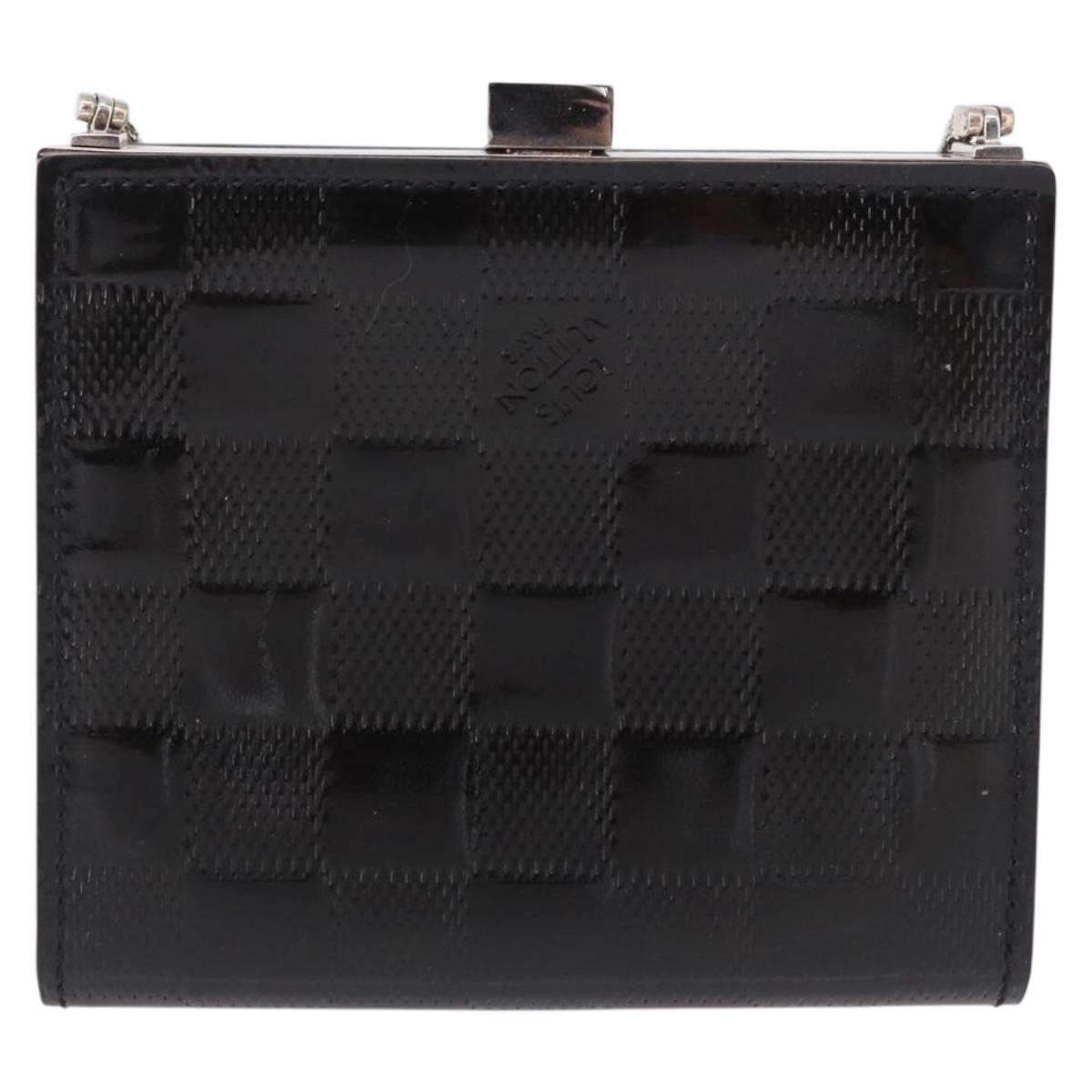 LOUIS VUITTON Damier Vernis Anjou PM Shoulder Bag Black M92112 LV Auth ki6743V