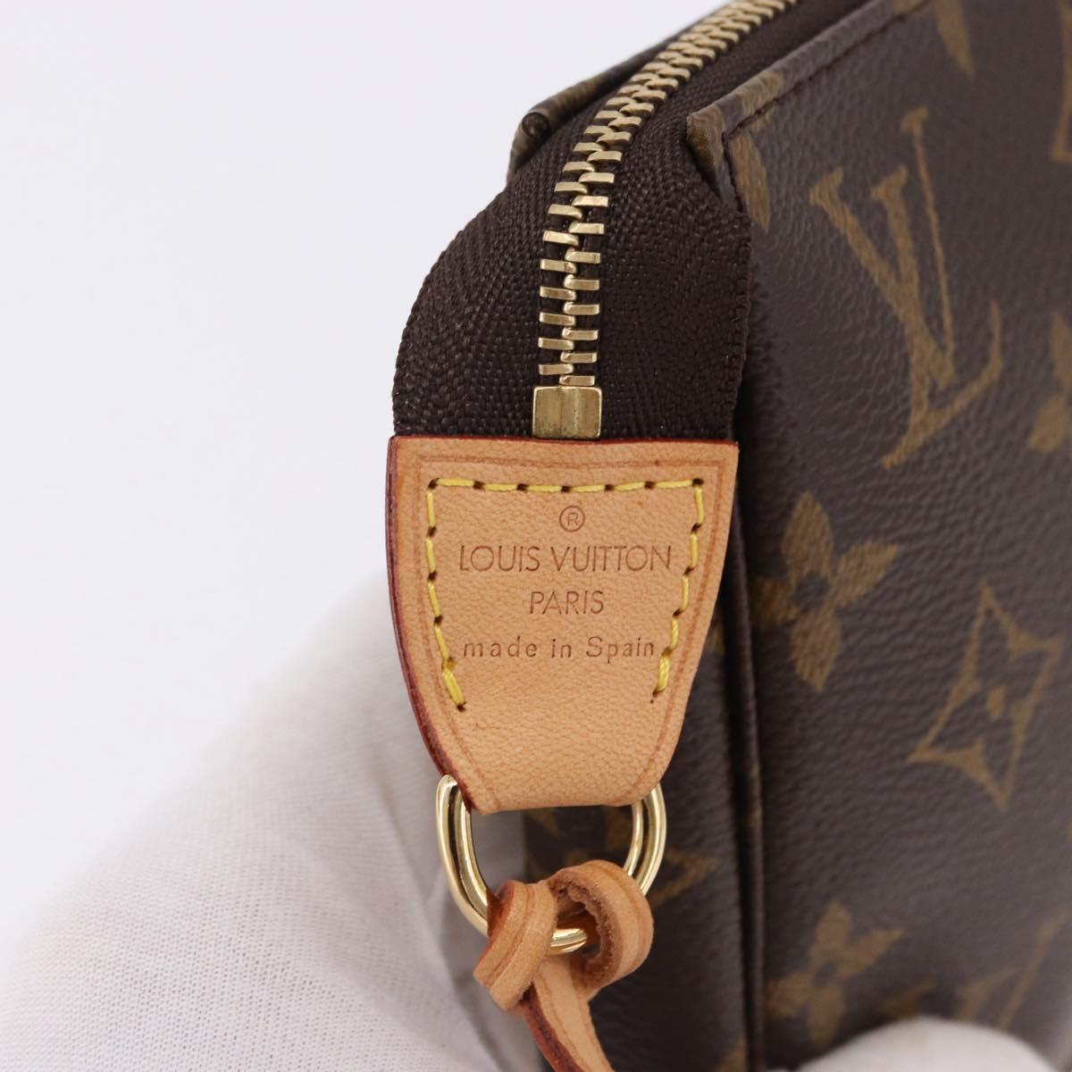 LOUIS VUITTON Monogram Pochette Accessoires Pouch M51980 LV Auth ki6744M