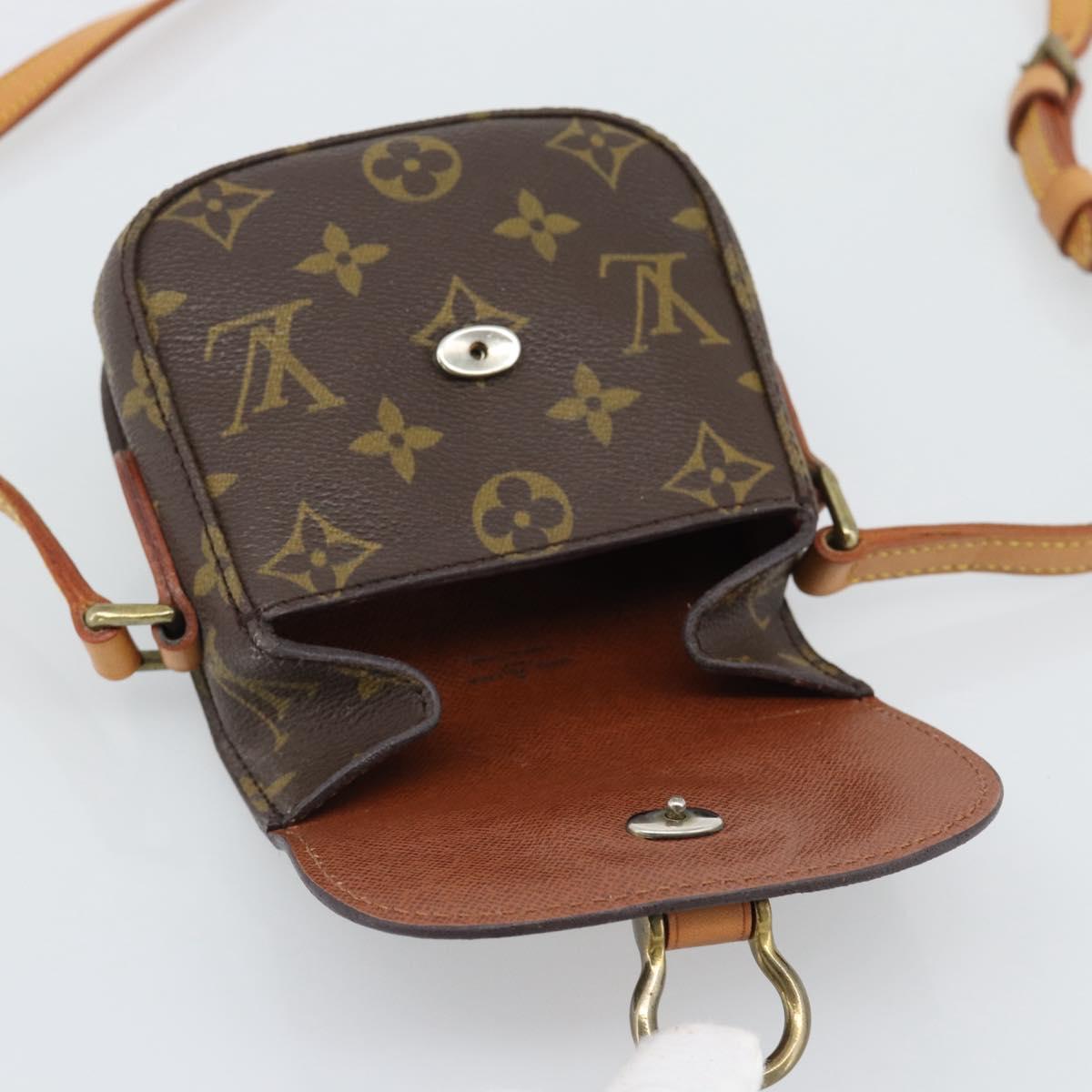 LOUIS VUITTON Monogram Bebe Saint Cloud Shoulder Bag M51245 LV Auth ki6746V