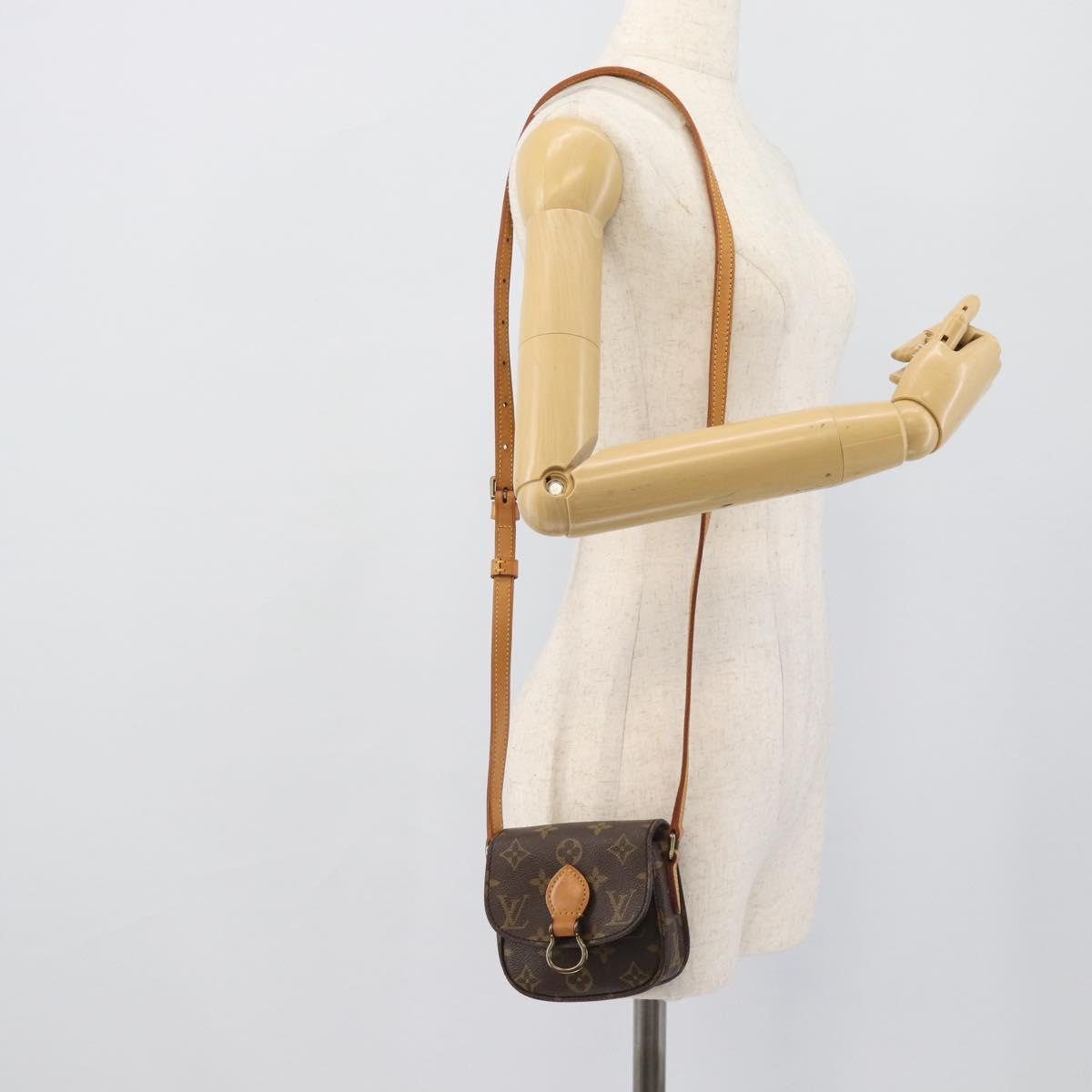LOUIS VUITTON Monogram Bebe Saint Cloud Shoulder Bag M51245 LV Auth ki6746V