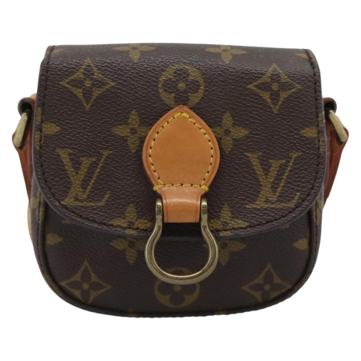 LOUIS VUITTON Monogram Bebe Saint Cloud Shoulder Bag M51245 LV Auth ki6746V