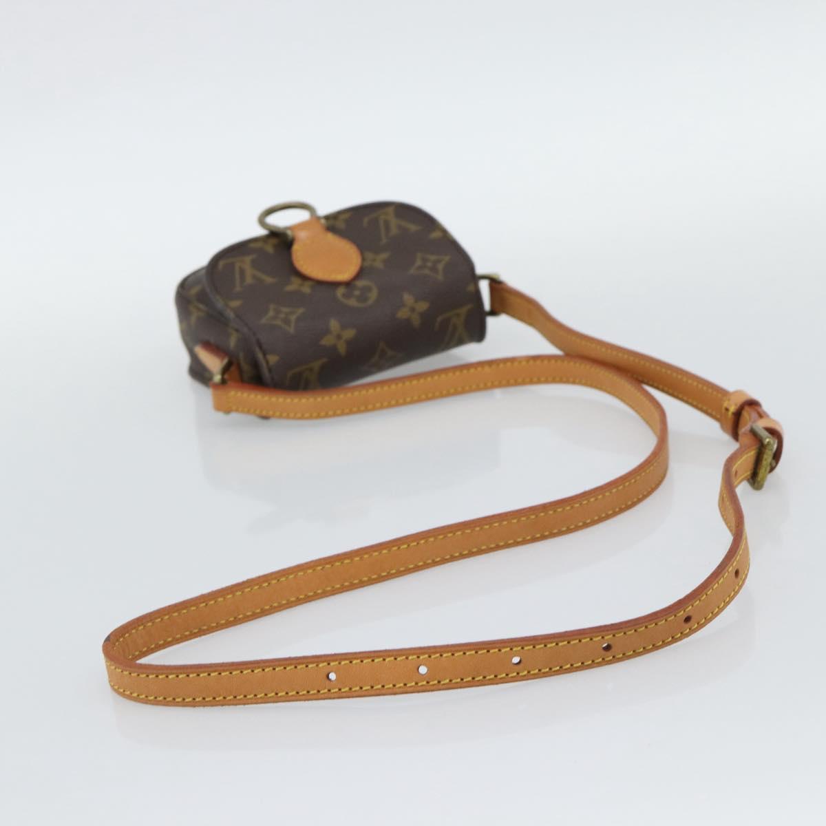 LOUIS VUITTON Monogram Bebe Saint Cloud Shoulder Bag M51245 LV Auth ki6746V