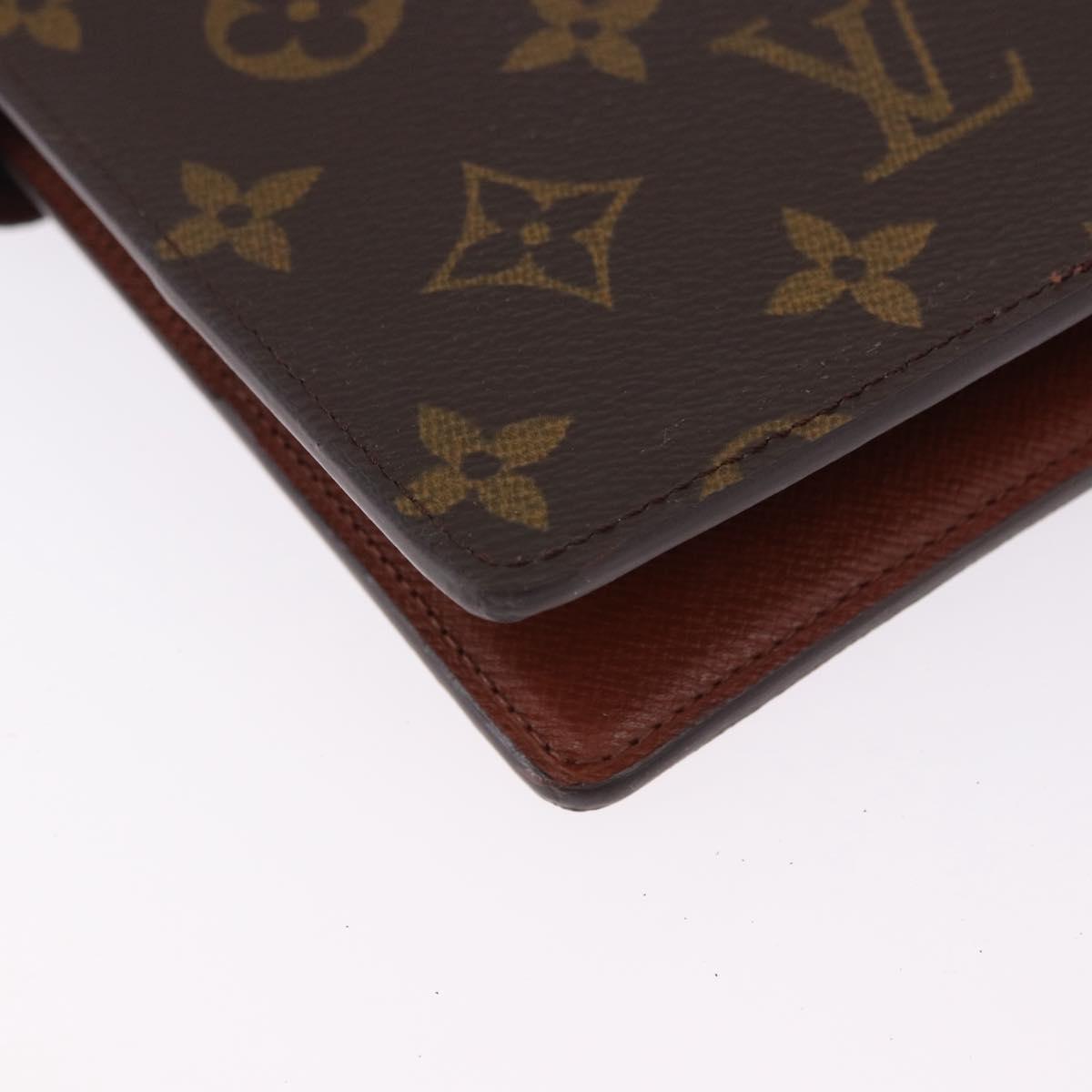 LOUIS VUITTON Monogram Agenda GM Day Planner Cover R20006 LV Auth ki6751V