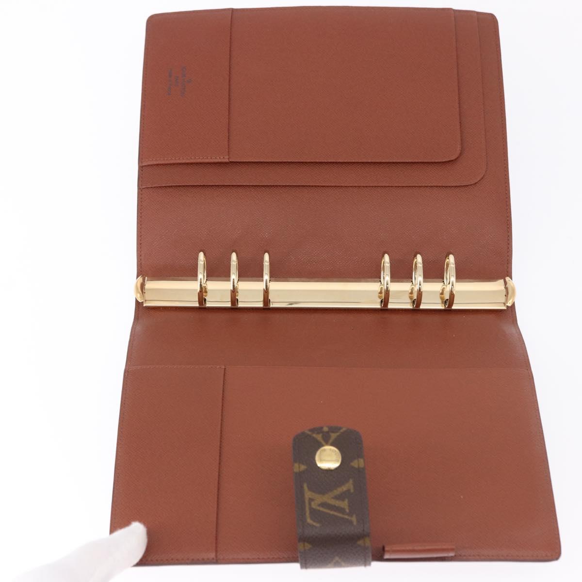 LOUIS VUITTON Monogram Agenda GM Day Planner Cover R20006 LV Auth ki6751V