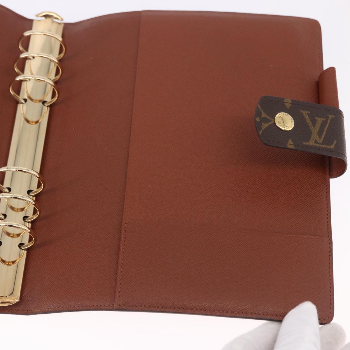 LOUIS VUITTON Monogram Agenda GM Day Planner Cover R20006 LV Auth ki6751V