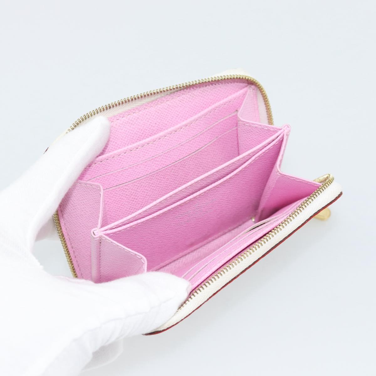 LOUIS VUITTON Monogram Multicolor Zippy Coin Purse White M93741 LV Auth ki6756V