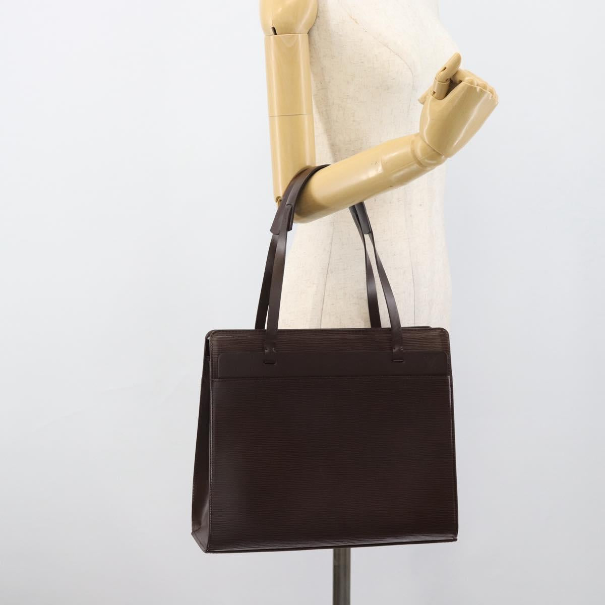 LOUIS VUITTON Epi Croisette PM Tote Bag Mocha M5249D LV Auth ki6760V