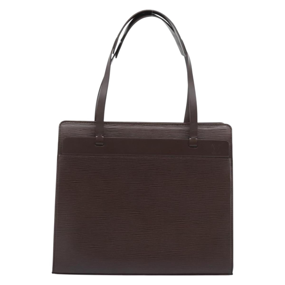 LOUIS VUITTON Epi Croisette PM Tote Bag Mocha M5249D LV Auth ki6760V